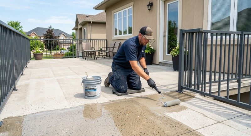 Porch Concrete Sealing in Gig Harbor, WA
