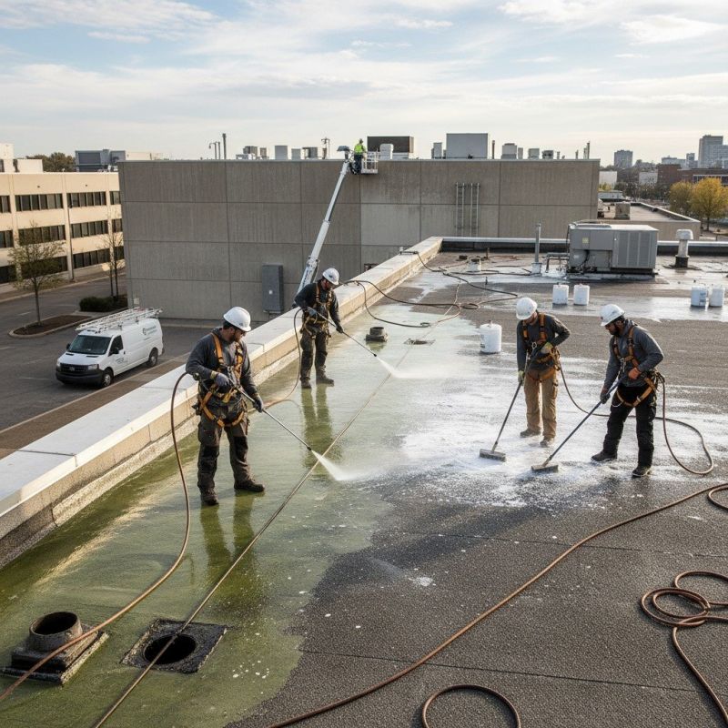 Local Roof Power Washing Service pros at work